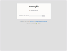 Tablet Screenshot of mummyfit.com